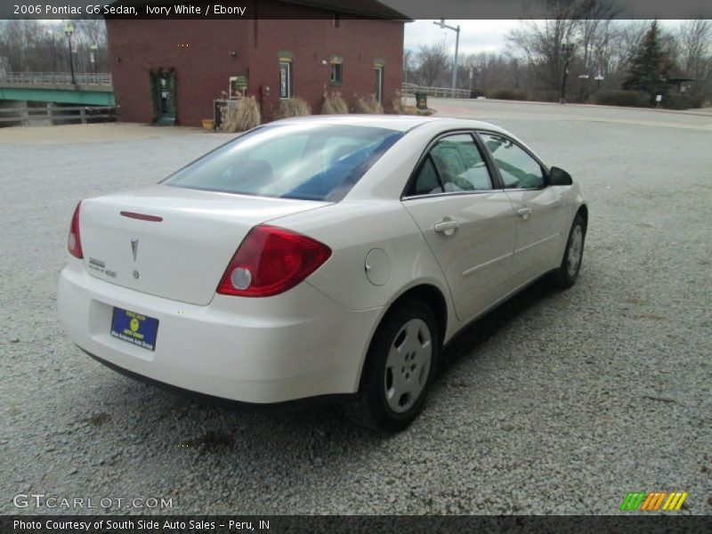 Ivory White / Ebony 2006 Pontiac G6 Sedan