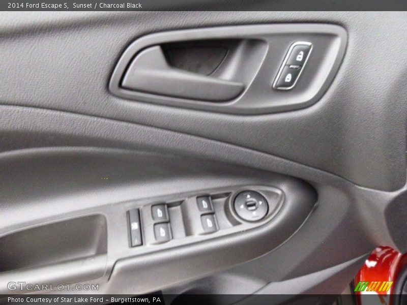 Sunset / Charcoal Black 2014 Ford Escape S