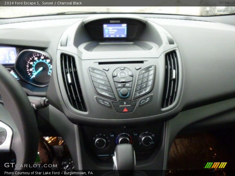 Sunset / Charcoal Black 2014 Ford Escape S