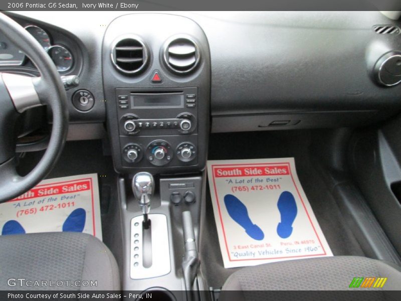 Ivory White / Ebony 2006 Pontiac G6 Sedan