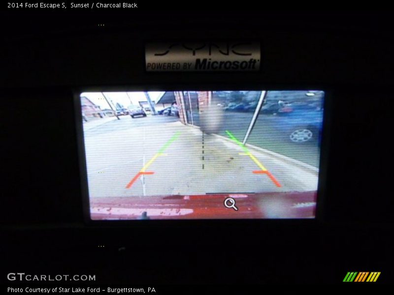 Sunset / Charcoal Black 2014 Ford Escape S