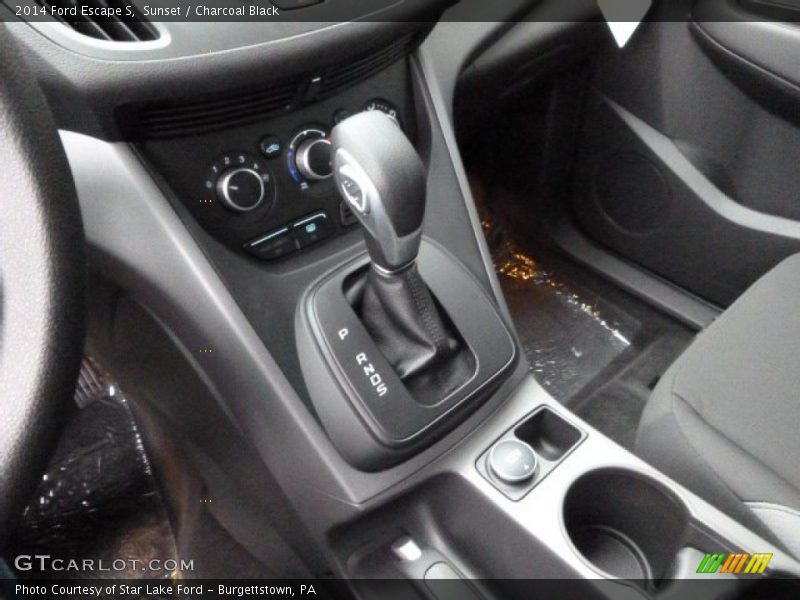 Sunset / Charcoal Black 2014 Ford Escape S
