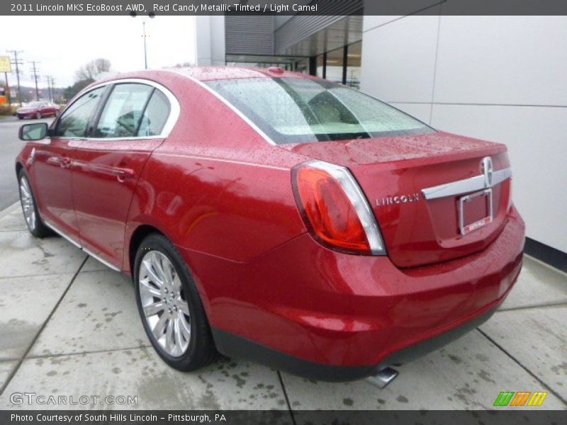 Red Candy Metallic Tinted / Light Camel 2011 Lincoln MKS EcoBoost AWD