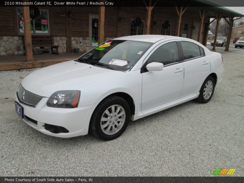 Dover White Pearl / Medium Gray 2010 Mitsubishi Galant FE
