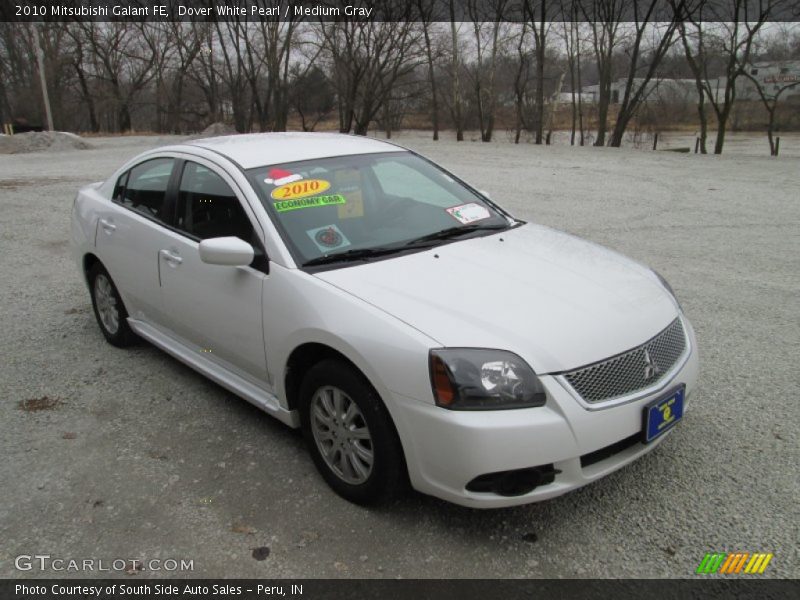 Dover White Pearl / Medium Gray 2010 Mitsubishi Galant FE