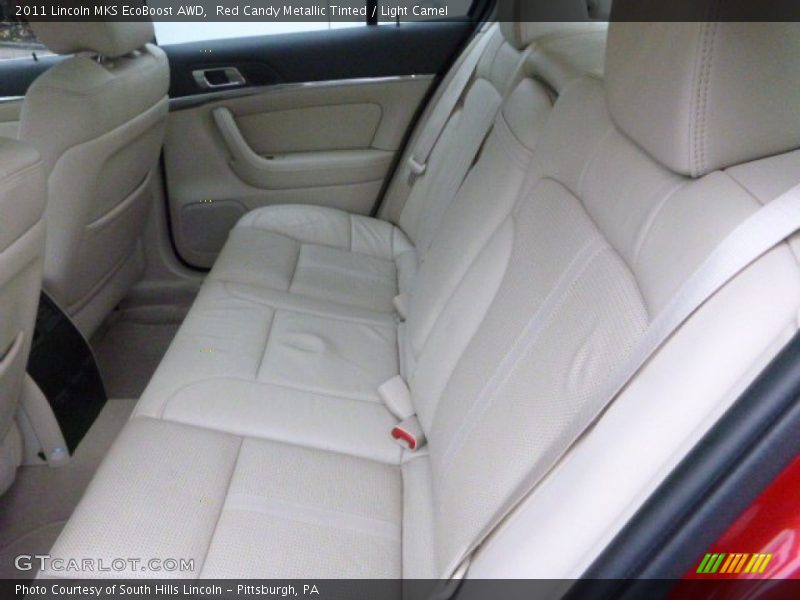 Red Candy Metallic Tinted / Light Camel 2011 Lincoln MKS EcoBoost AWD