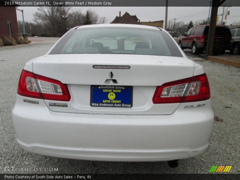 Dover White Pearl / Medium Gray 2010 Mitsubishi Galant FE