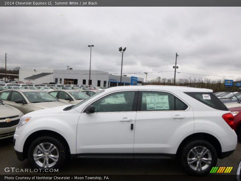Summit White / Jet Black 2014 Chevrolet Equinox LS