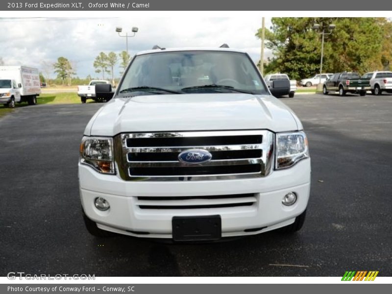 Oxford White / Camel 2013 Ford Expedition XLT