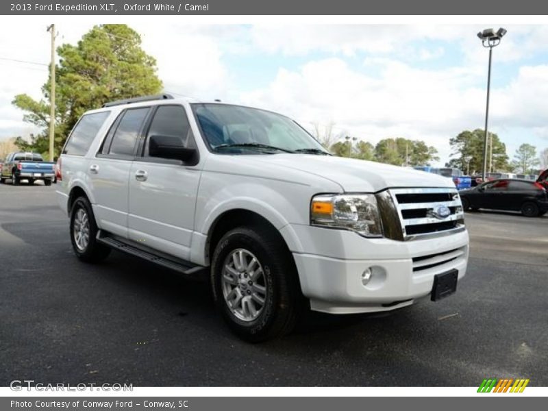 Oxford White / Camel 2013 Ford Expedition XLT
