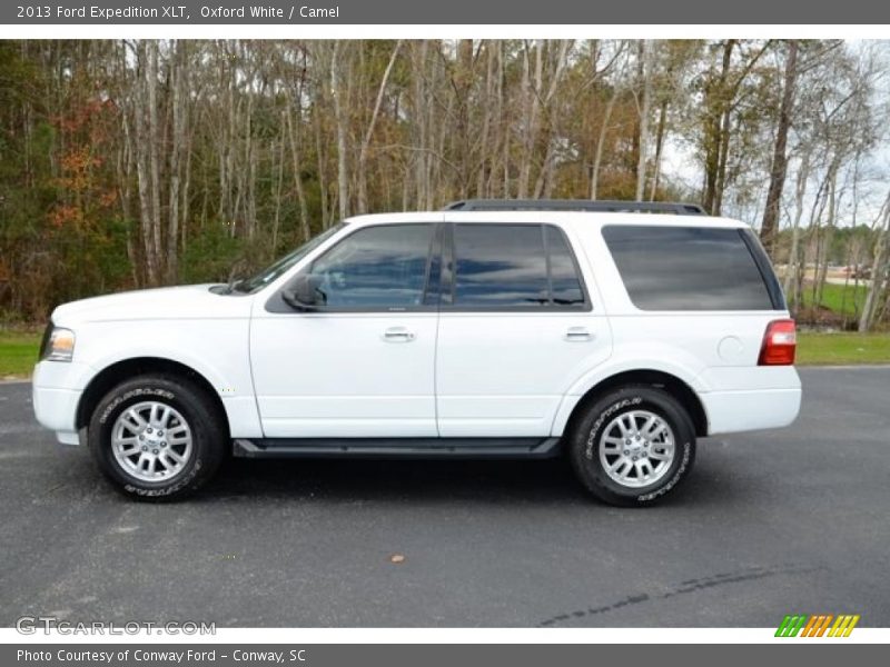 Oxford White / Camel 2013 Ford Expedition XLT