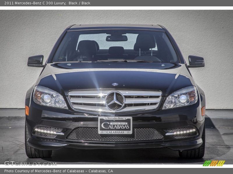Black / Black 2011 Mercedes-Benz C 300 Luxury