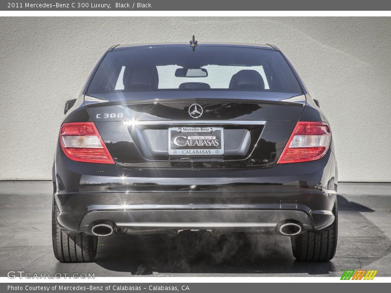 Black / Black 2011 Mercedes-Benz C 300 Luxury