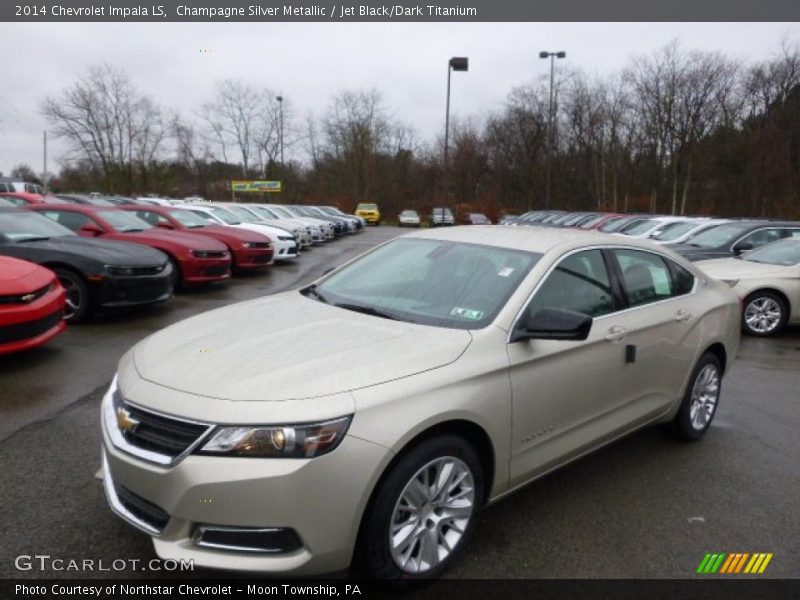 Champagne Silver Metallic / Jet Black/Dark Titanium 2014 Chevrolet Impala LS