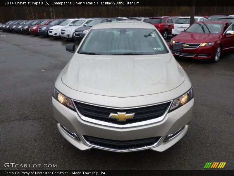 Champagne Silver Metallic / Jet Black/Dark Titanium 2014 Chevrolet Impala LS