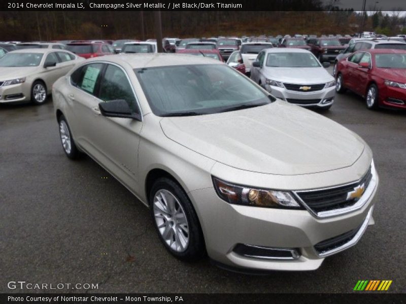 Champagne Silver Metallic / Jet Black/Dark Titanium 2014 Chevrolet Impala LS