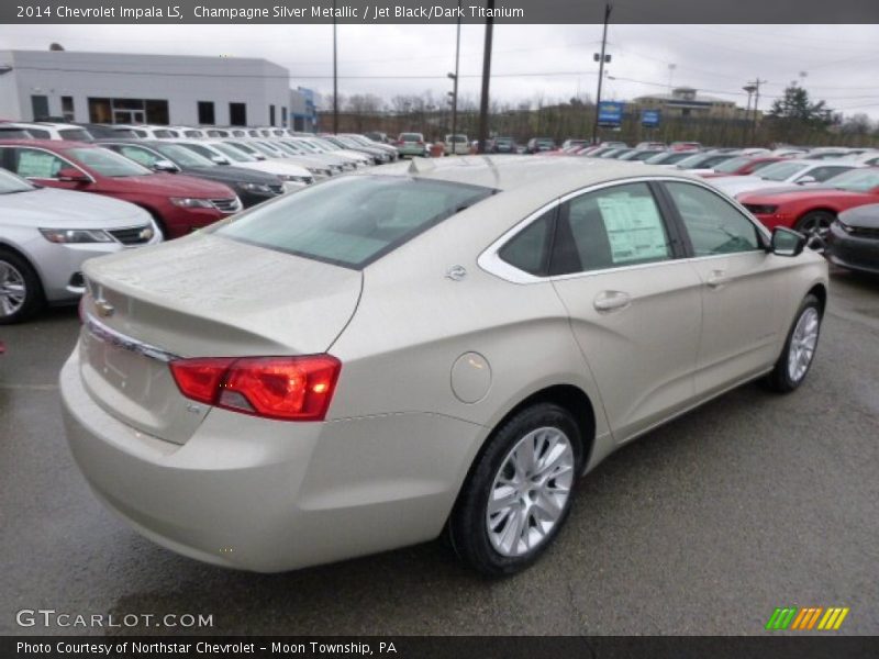 Champagne Silver Metallic / Jet Black/Dark Titanium 2014 Chevrolet Impala LS