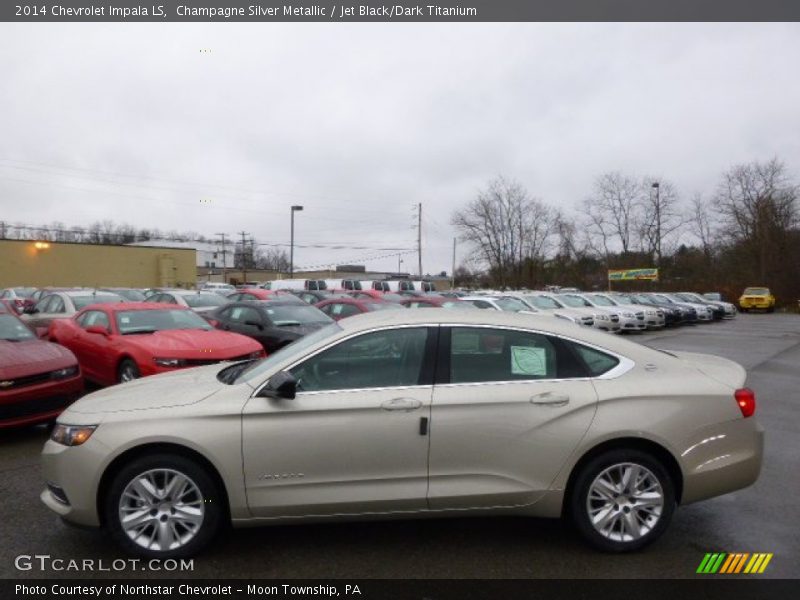 Champagne Silver Metallic / Jet Black/Dark Titanium 2014 Chevrolet Impala LS