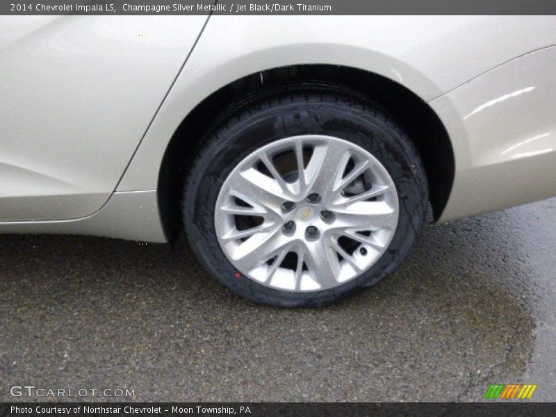 Champagne Silver Metallic / Jet Black/Dark Titanium 2014 Chevrolet Impala LS