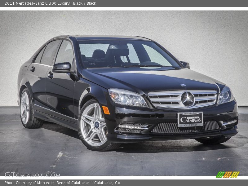 Black / Black 2011 Mercedes-Benz C 300 Luxury