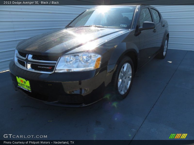Black / Black 2013 Dodge Avenger SE