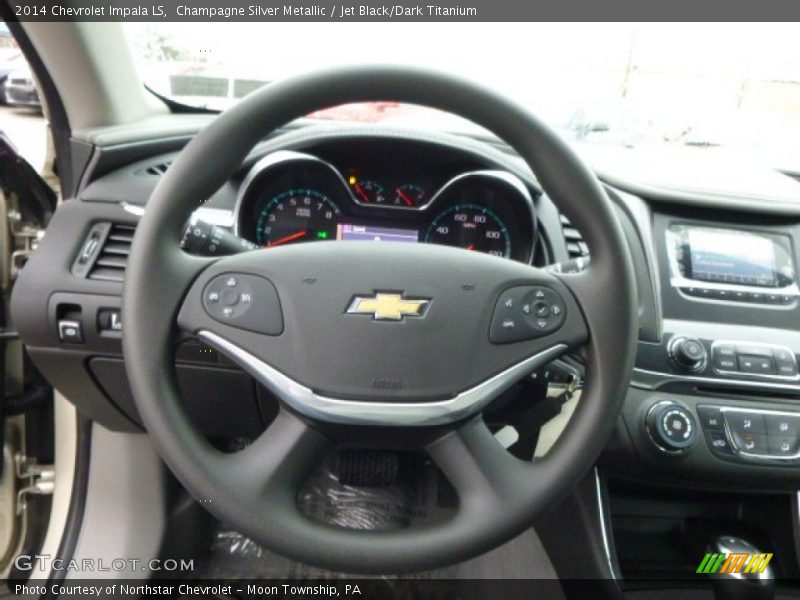 Champagne Silver Metallic / Jet Black/Dark Titanium 2014 Chevrolet Impala LS