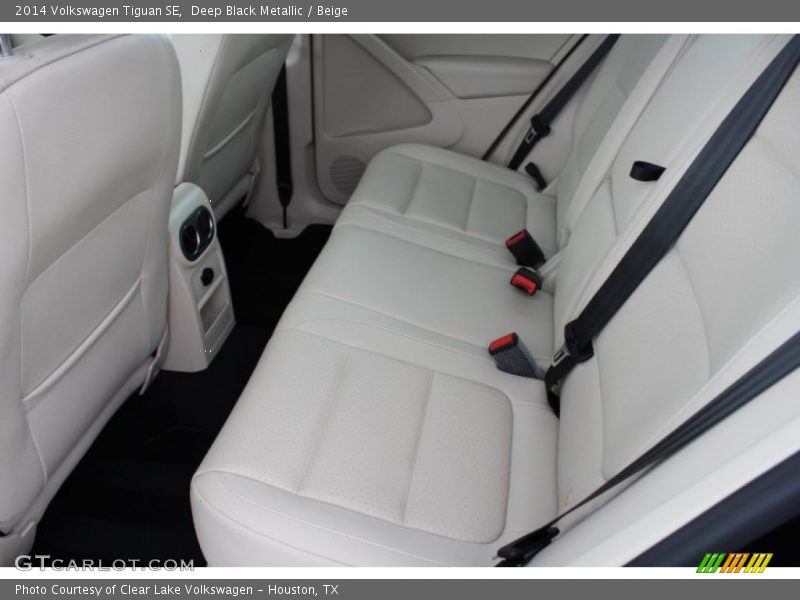 Deep Black Metallic / Beige 2014 Volkswagen Tiguan SE