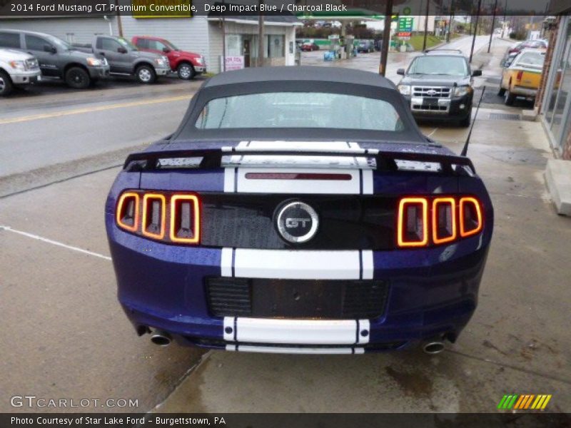 Deep Impact Blue / Charcoal Black 2014 Ford Mustang GT Premium Convertible