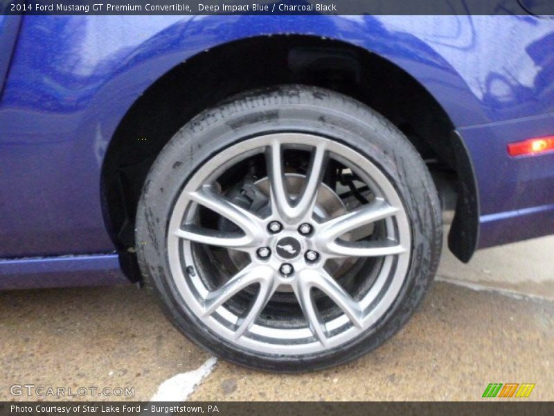 Deep Impact Blue / Charcoal Black 2014 Ford Mustang GT Premium Convertible