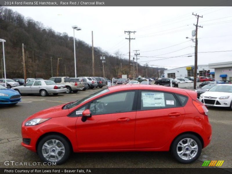Race Red / Charcoal Black 2014 Ford Fiesta SE Hatchback