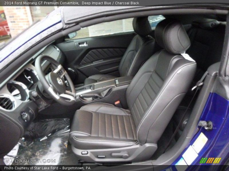 Deep Impact Blue / Charcoal Black 2014 Ford Mustang GT Premium Convertible