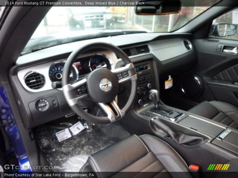 Deep Impact Blue / Charcoal Black 2014 Ford Mustang GT Premium Convertible