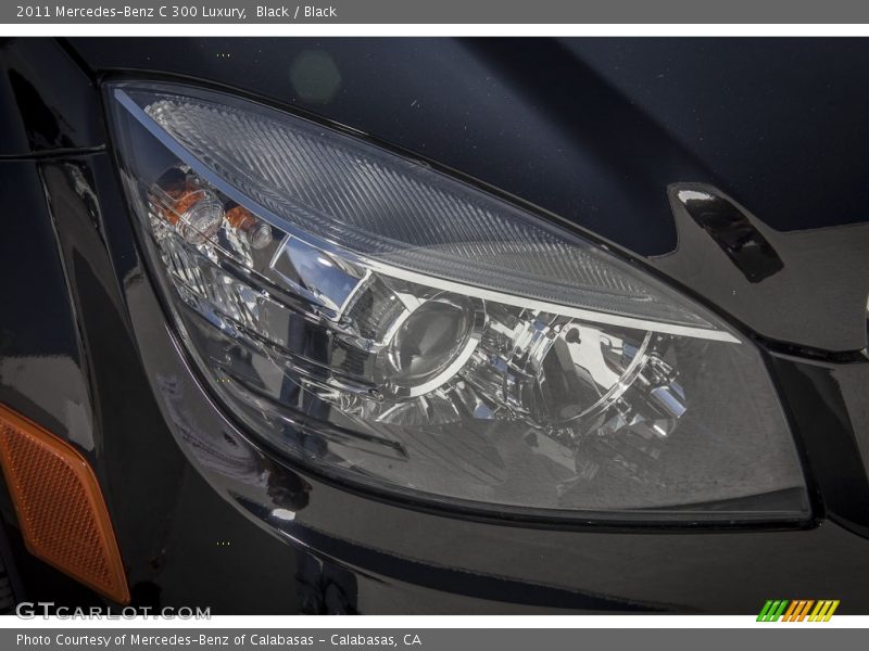 Black / Black 2011 Mercedes-Benz C 300 Luxury