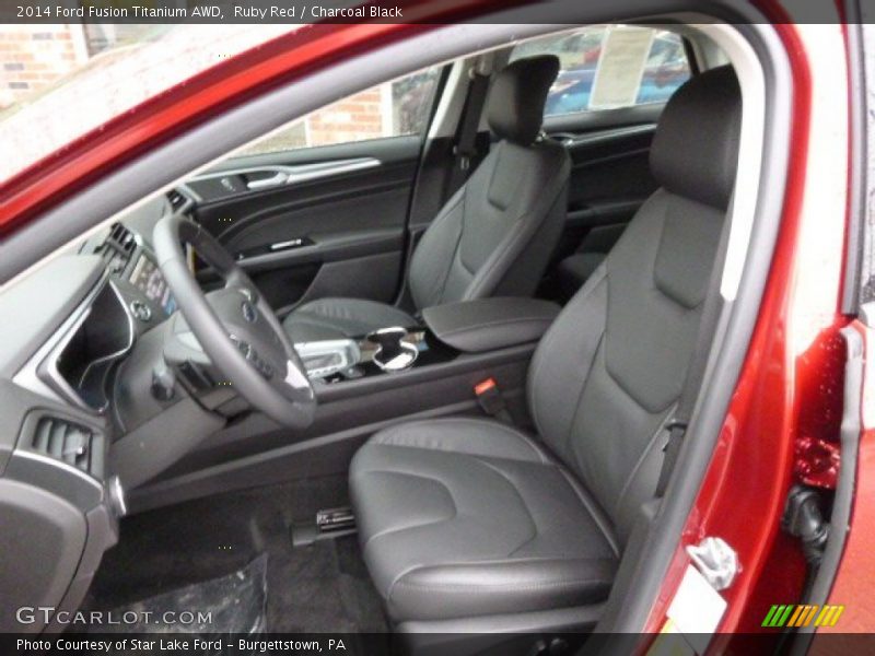 Front Seat of 2014 Fusion Titanium AWD