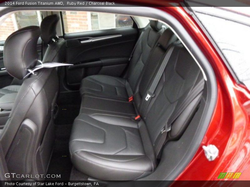 Rear Seat of 2014 Fusion Titanium AWD