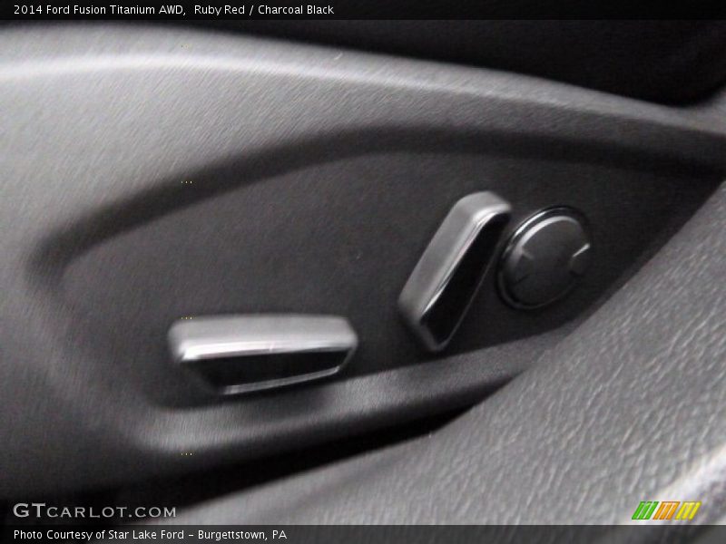 Ruby Red / Charcoal Black 2014 Ford Fusion Titanium AWD