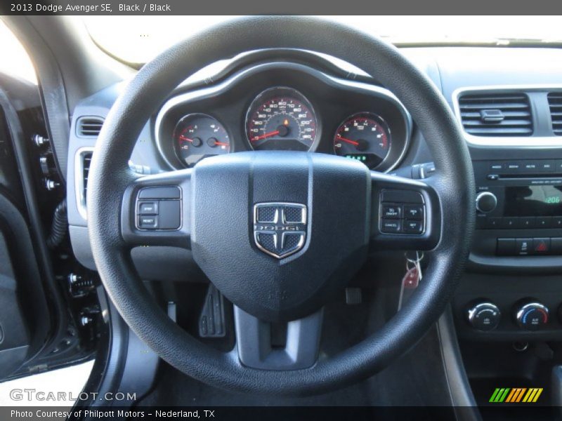 Black / Black 2013 Dodge Avenger SE