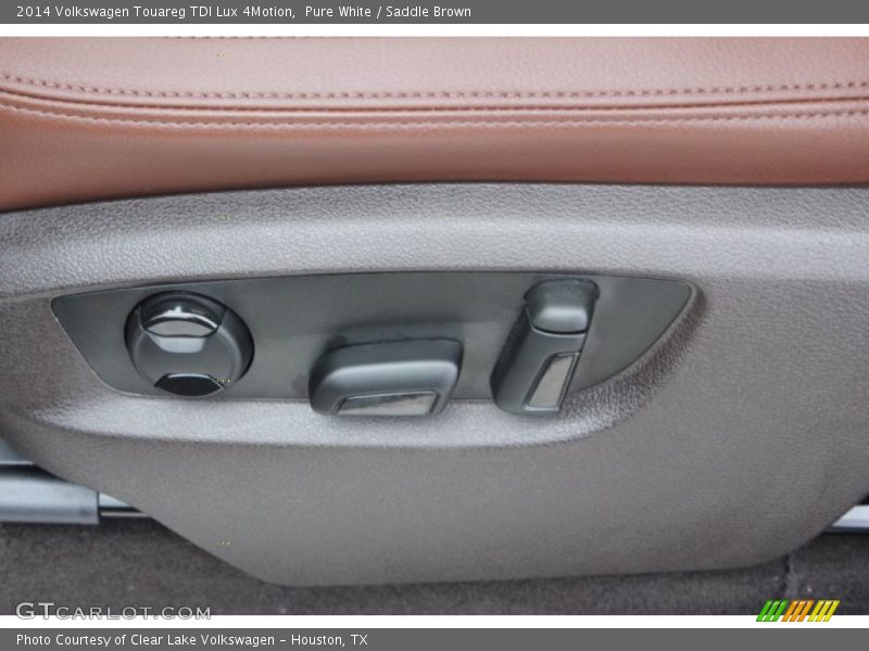 Pure White / Saddle Brown 2014 Volkswagen Touareg TDI Lux 4Motion
