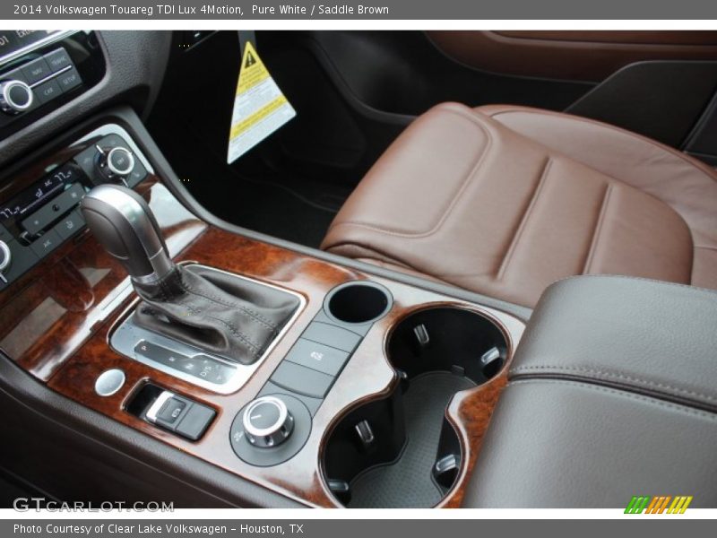 Pure White / Saddle Brown 2014 Volkswagen Touareg TDI Lux 4Motion