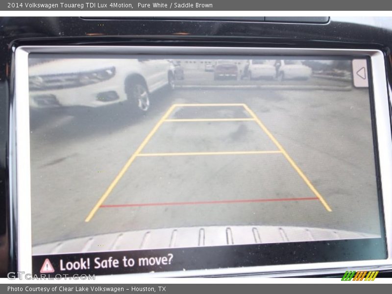 Pure White / Saddle Brown 2014 Volkswagen Touareg TDI Lux 4Motion