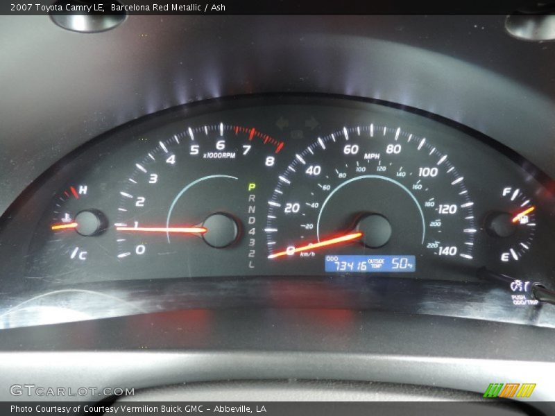Barcelona Red Metallic / Ash 2007 Toyota Camry LE