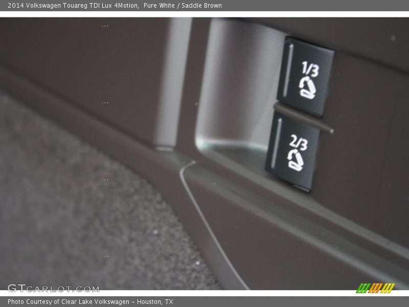 Pure White / Saddle Brown 2014 Volkswagen Touareg TDI Lux 4Motion