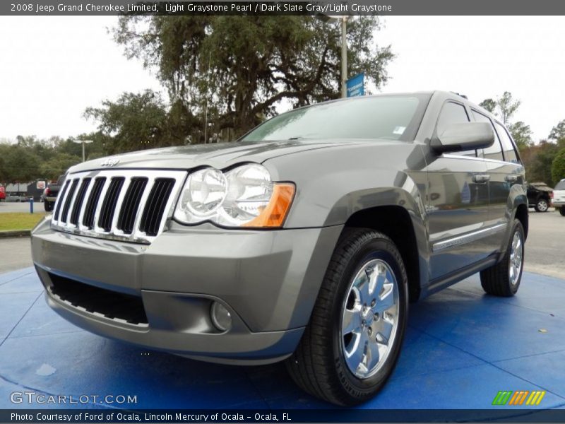 Light Graystone Pearl / Dark Slate Gray/Light Graystone 2008 Jeep Grand Cherokee Limited