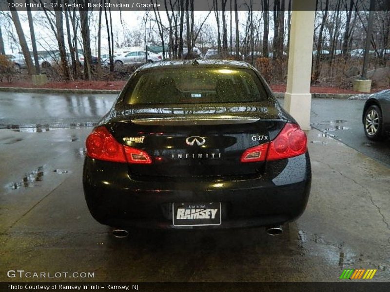 Black Obsidian / Graphite 2009 Infiniti G 37 x Sedan