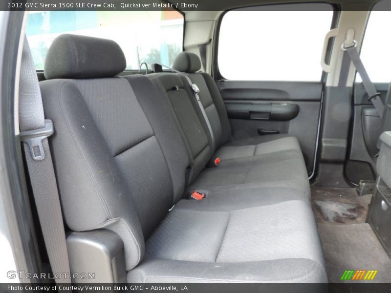 Quicksilver Metallic / Ebony 2012 GMC Sierra 1500 SLE Crew Cab
