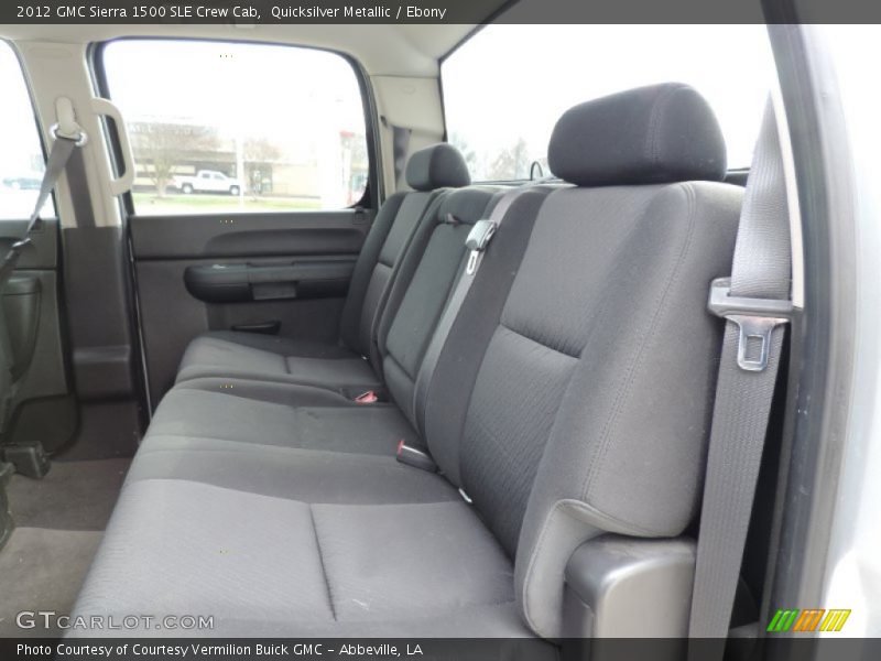Quicksilver Metallic / Ebony 2012 GMC Sierra 1500 SLE Crew Cab