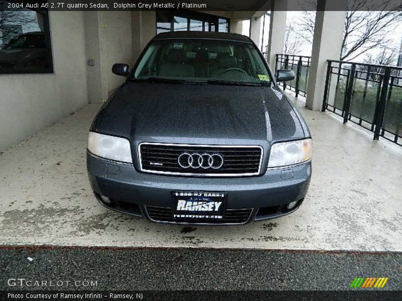 Dolphin Grey Metallic / Platinum 2004 Audi A6 2.7T quattro Sedan