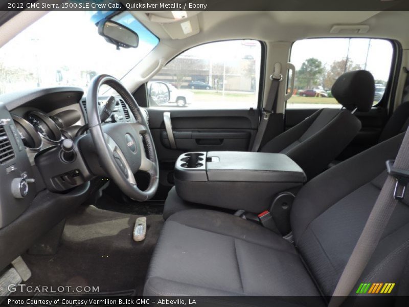 Quicksilver Metallic / Ebony 2012 GMC Sierra 1500 SLE Crew Cab