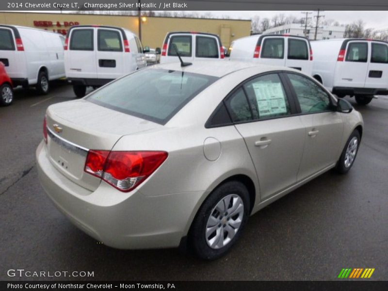 Champagne Silver Metallic / Jet Black 2014 Chevrolet Cruze LT