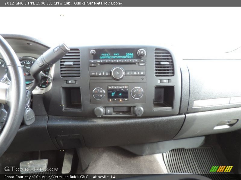 Quicksilver Metallic / Ebony 2012 GMC Sierra 1500 SLE Crew Cab